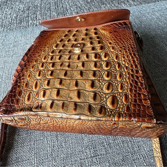 Brahmin Bags Brahmin Leather Cross Body Bag Flap Cover With Hidden Snap Poshmark